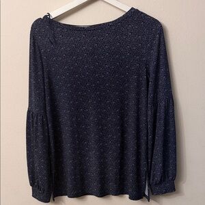 Michael Kors Dark Blue Patterned Blouse